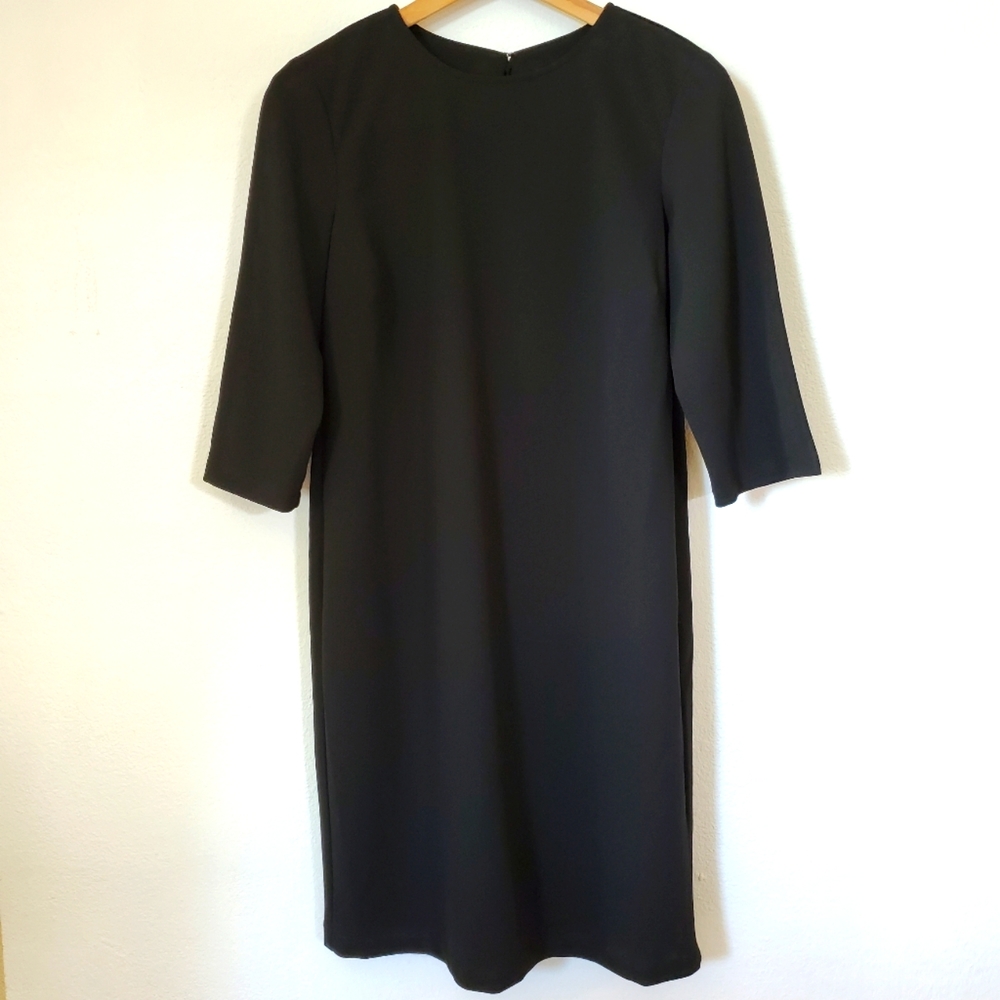 14P Marina Little Black Dress with back Sash Bow